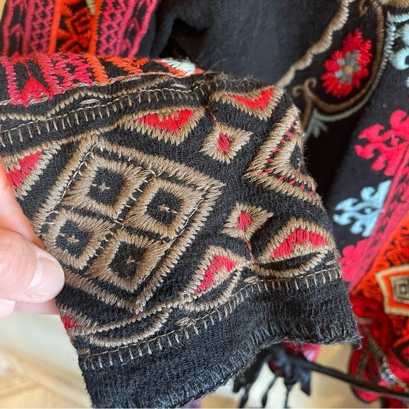 Johnny Was Biya Embroidered Cardigan Tie Back - Picture 5 of 9